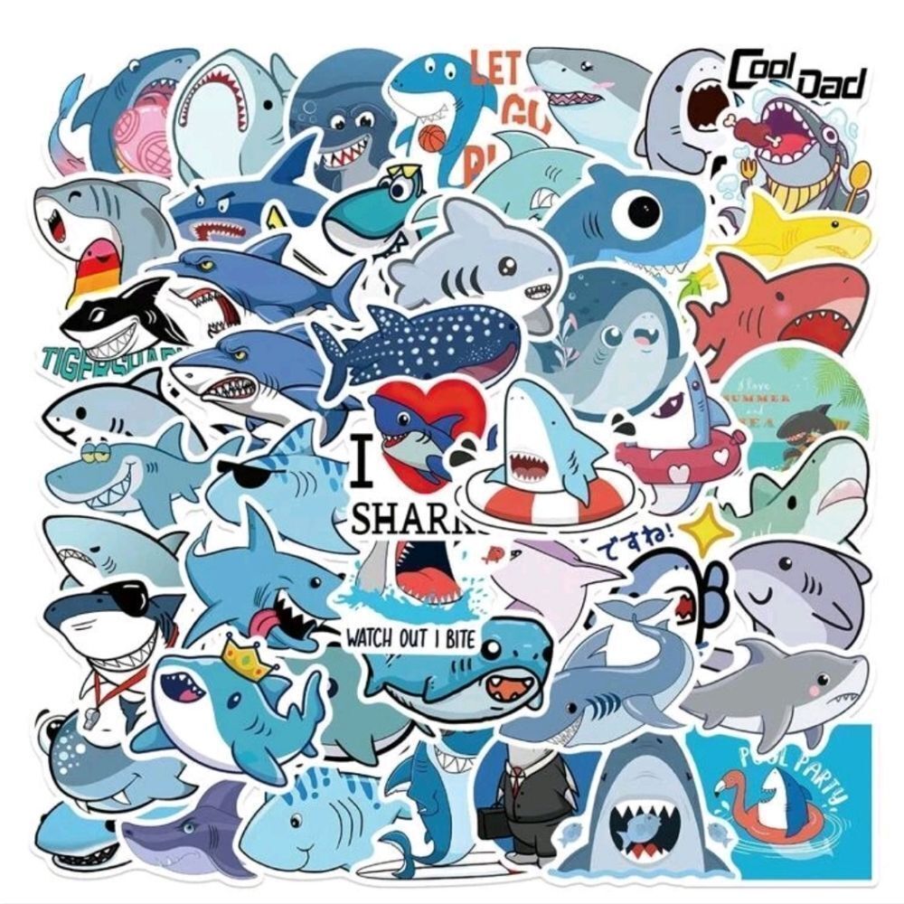 Assorted Shark 🦈 Stickers - Picture 5 of 7